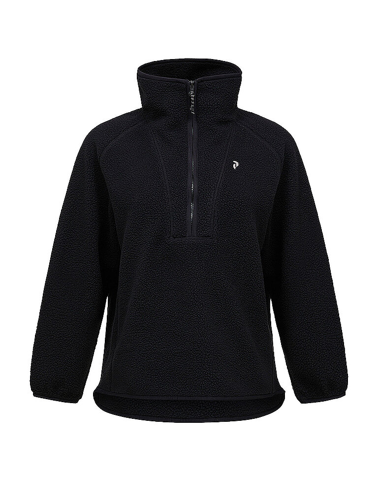 PEAK PERFORMANCE Damen Sweater Nature Rush Pile 1/2 Zip schwarz | L